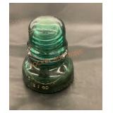 Antique glass insulator number 40