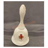 Handpainted Milkglass Fenton bell. Hi Jim Andrick.