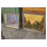 Signed and framed paintings