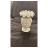 WestMoreland, milk, glass, pineapple pedestal vase