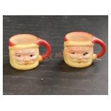 Vintage Winking Santa Christmas Mug Cup Mini 1.5"