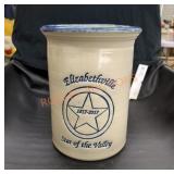 Elizabethville Star of the valley crock stamped