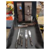 Cutco knives and carving set