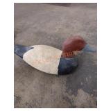Vintage wooden duck decoy life size