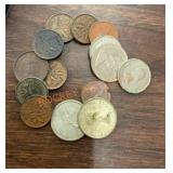 Foreign coin lot