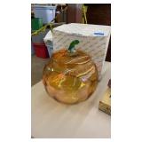 Princess house, iridescent, Crystal, pumpkin