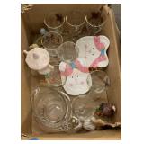 Misc. glassware box lot