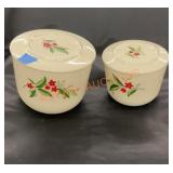 Vintage oven proof canisters