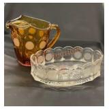 Vintage Fostoria bicentennial, coin glassware