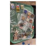 Vintage tray lot match stick covers