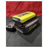 Ryobi 40v 4ah Battery Charger Combo