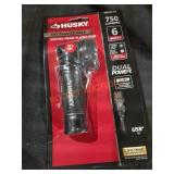 Husky Rechargeable Swivel Head Flashlight