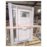 48" x 80" 1-Side Lite White Entry Door