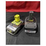 Ryobi 18v Unknown Ah Batteries Only (2 Batteries)