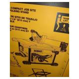 DeWalt 8-1/4" Compact Table Saw & Folding Stand