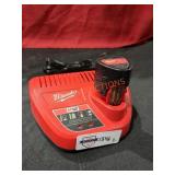 Milwaukee M12 2ah Battery Charger Combo