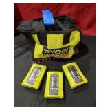 Ryobi 40v 3 Chargers Only Bag Lot (Missing Cords)