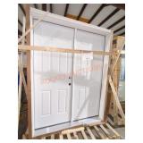 64.5" W x 82" H White Double Door Entry