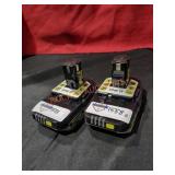 Ryobi 18v 2ah Batteries Only (2 Batteries)