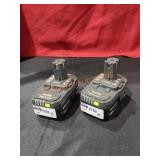 Ryobi 18v 4ah Batteries Only (2 Batteries)