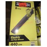 Ryobi 8 amp electric jet fan blower 440 cfm