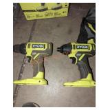 Ryobi 18v 2 tool combo drill driver and impact