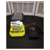 Ryobi 18V 2Ah. Battery and charger. Located in