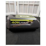 Ryobi 40V 4ah. Battery Only. Located in office