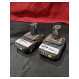 Ryobi 18v 1.5ah Batteries Only (2 Batteries)