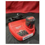 Milwaukee M12 2.5ah Battery Charger Combo