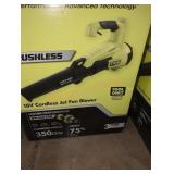 Ryobi brushless 18v cordless jet fan blower