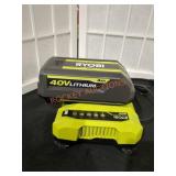 RYOBI 40V 4Ah Battery and 40V Charger Combo