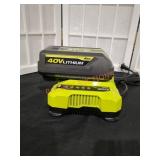 RYOBI 40V 4AH Battery and 40V Charger Combo