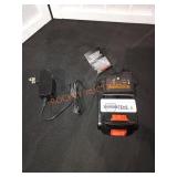 Black&Decker 20V 1.5AH. Battery and charger.