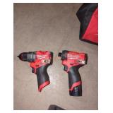 Milwaukee drill driver and Hammer impact driver