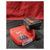 Milwaukee M12 4ah Battery Charger Combo