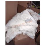 Duck feather and down 82" x 86" white bed top
