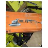 Ridgid 7 inch twist handle angle grinder corded