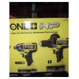 RYOBI 1/2" Hammer Drill &1/4" Impact Driver