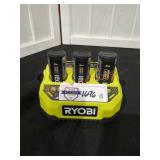 RYOBI (3) 4V 3Ah USB Batteries & Charger Combo