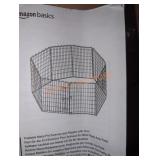 Foldable metal pet exercise and playpen with door