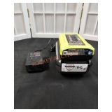 Ryobi 40V 4ah. Battery and charger. Located in