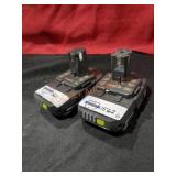 Ryobi 18v 1.5ah Batteries Only (2 Batteries)