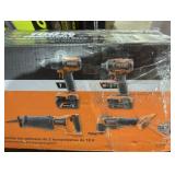 RIDGID Cordless 4-Tool Combo Kit