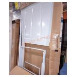 36" x 80" storm and screen door white