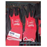 Milwaukee 9" L Dipped Work Gloves, 2 Pair