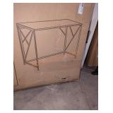 Brown gaming metal desk 42" x 29" x 2"