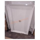 60" Delta shower Base white