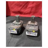 Ryobi 18v 4ah Batteries Only (2 Batteries)