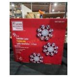 Home Accent 9.5" 3pk LED Twinkling Snowflakes